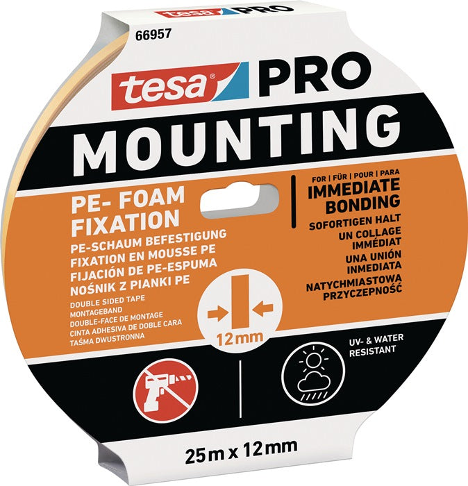 TESA ruban de montage Mounting PRO PE fixation 66957 blanc (3000265493)