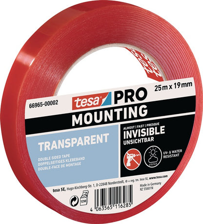 TESA ruban de montage Mounting PRO Transparent 66965 transparent (3000265499)