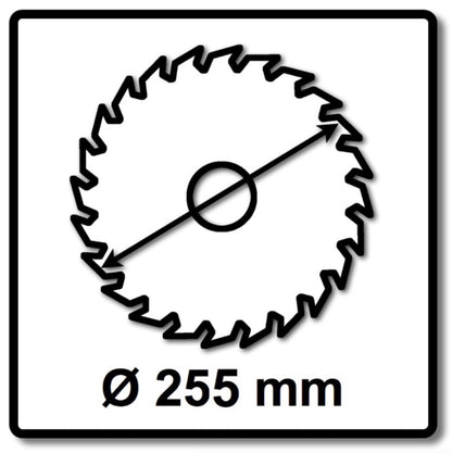 Makita MAKBLADE Kreissägeblatt für Holz 255 x 30 x 2,1 mm 48 Zähne ( B-32699 ) - Toolbrothers