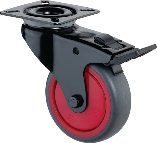 Roulette pivotante BS ROLLS avec roue à frein Ø 50 mm capacité de charge 50 kg (3000275252)