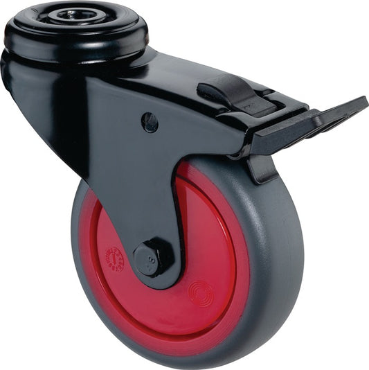 Roulette pivotante BS ROLLEN avec roue à frein Ø 75 mm capacité de charge 60 kg (3000275257)