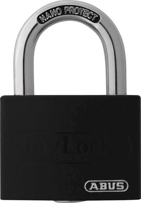 ABUS Zylindervorhangschloss T65AL/40 schwarz gl. Schlosskörperbreite 43 mm ( 3000280260 )