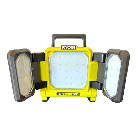 RYOBI RLPH18-0 Panneau lumineux LED hybride 18 V 3000 lm (5133005397) Solo - sans batterie, sans chargeur