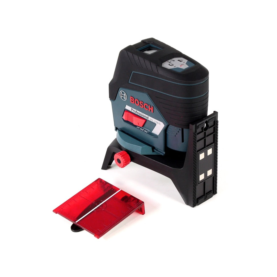 Bosch GCL 2-50 C Professional Linienlaser 12 V mit RM2 Zieltafel, Schutztasche, Drehhalterung und Batterien - App-fähig ( 0601066G00 ) - Toolbrothers