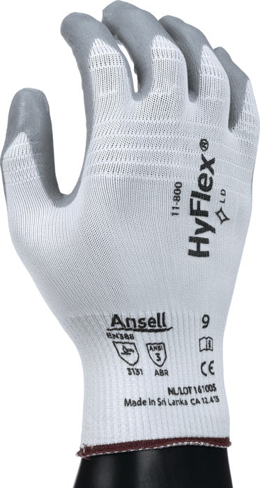 ANSELL gants HyFlex 11-800 taille 8 blanc/gris (4000371393)