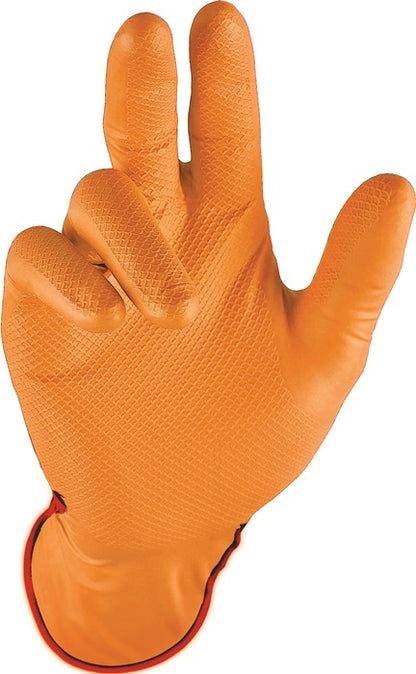 STRONGHAND Einweghandschuhe Grip Orange Größe 8 orange ( 4000371938 )