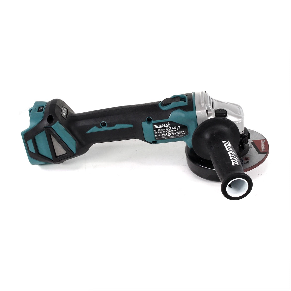 Makita DGA 513 Z Akku Winkelschleifer 18 V 125mm Brushless Solo + Absaughaube - ohne Akku, ohne Ladegerät - Toolbrothers