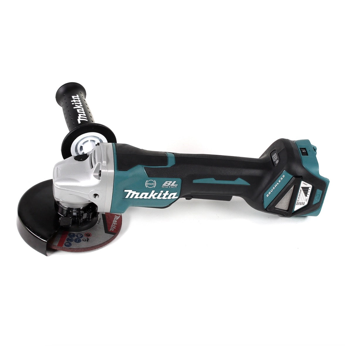 Makita DGA 517 M1J Akku Winkelschleifer 18 V 125 mm Brushless + 1x Akku 4,0 Ah + Makpac - ohne Ladegerät - Toolbrothers