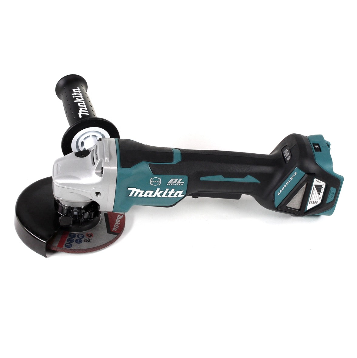 Makita DGA 517 T1J Akku Winkelschleifer 18 V 125 mm Brushless + 1x Akku 5,0 Ah + Makpac - ohne Ladegerät - Toolbrothers