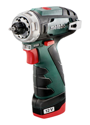 Taladro atornillador a batería Metabo PowerMaxx BS Basic 12 V 34 Nm (600984500) + 2 baterías 2,0 Ah + cargador + maletín