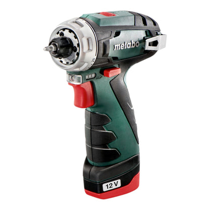 Metabo PowerMaxx BS Basic perceuse-visseuse sans fil 12 V 34 Nm (600984500) + 2x batteries 2,0 Ah + chargeur + coffret