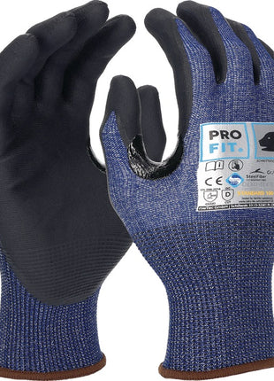 PRO FIT guantes de protección contra cortes cut stop Pro talla 10 azul/negro (4000391286)