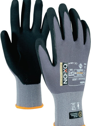 Gants OX-ON Flexible Advanced 1900 taille 8 noir/gris clair (4000391379)