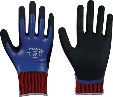 Guantes LEIPOLD Solidstar Nitrile Grip Complete 1462 talla 8 azul (4000391407)