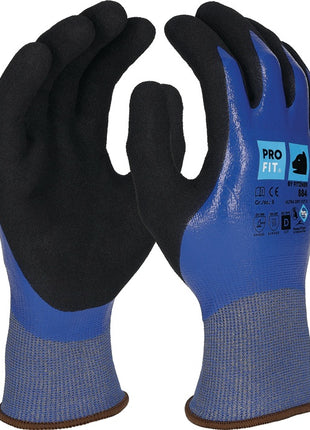 Gants de protection contre les coupures PRO FIT Ultra DRY CUT D taille 9 bleu / noir (4000391425)