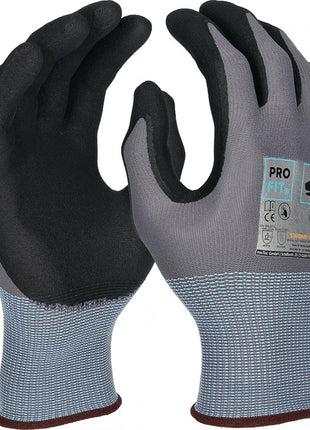 Gants PRO FIT EXTRA taille 8 gris / noir ( 4000391432 )