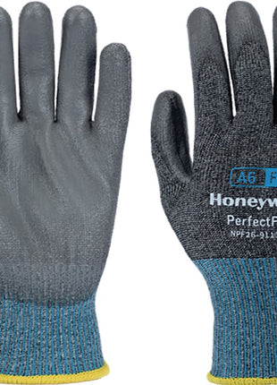 HONEYWELL gants de protection contre les coupures New Perfect Fit 13G PU A6/F taille 10 gris/bleu (4000391451)