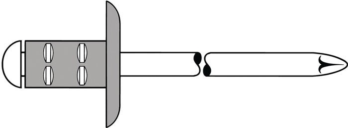 GESIPA Blindniet PolyGrip® Nietschaft d x l 4,8 x 10 mm K16 ( 4000813562 )