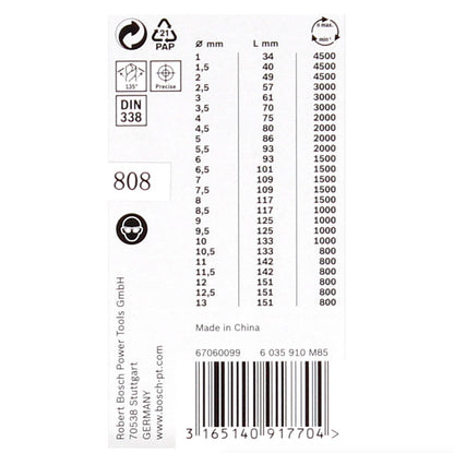 Bosch Metall Spiralbohrer Set Pro Box 25 tlg. HSS PointTeQ, 1,0–13,0 in praktischer Box ( 2608577352 ) - Toolbrothers