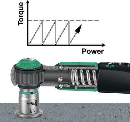 WERA Drehmomentschlüssel Safe-Torque A 1 Drehmomentschlüssel 1/4 ″ 2 - 12 Nm ( 4000822440 )