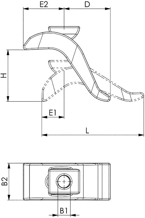 AMF Spannpratze Nr. 6321 für T-Nut 14 mm ( 4000833066 )