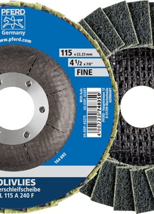 Disque dentelé PFERD POLIVLIES Ø 115 mm grain fin (4000842605)