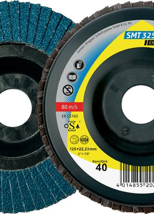 Rondelle dentelée KLINGSPOR SMT 325 Extra Ø 115 mm grain 40 droite (4000842813)