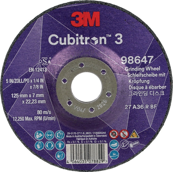 3M Schruppscheibe Cubitron™ 3 D125xS7mmKörnung 36+ ( 4000844235 )