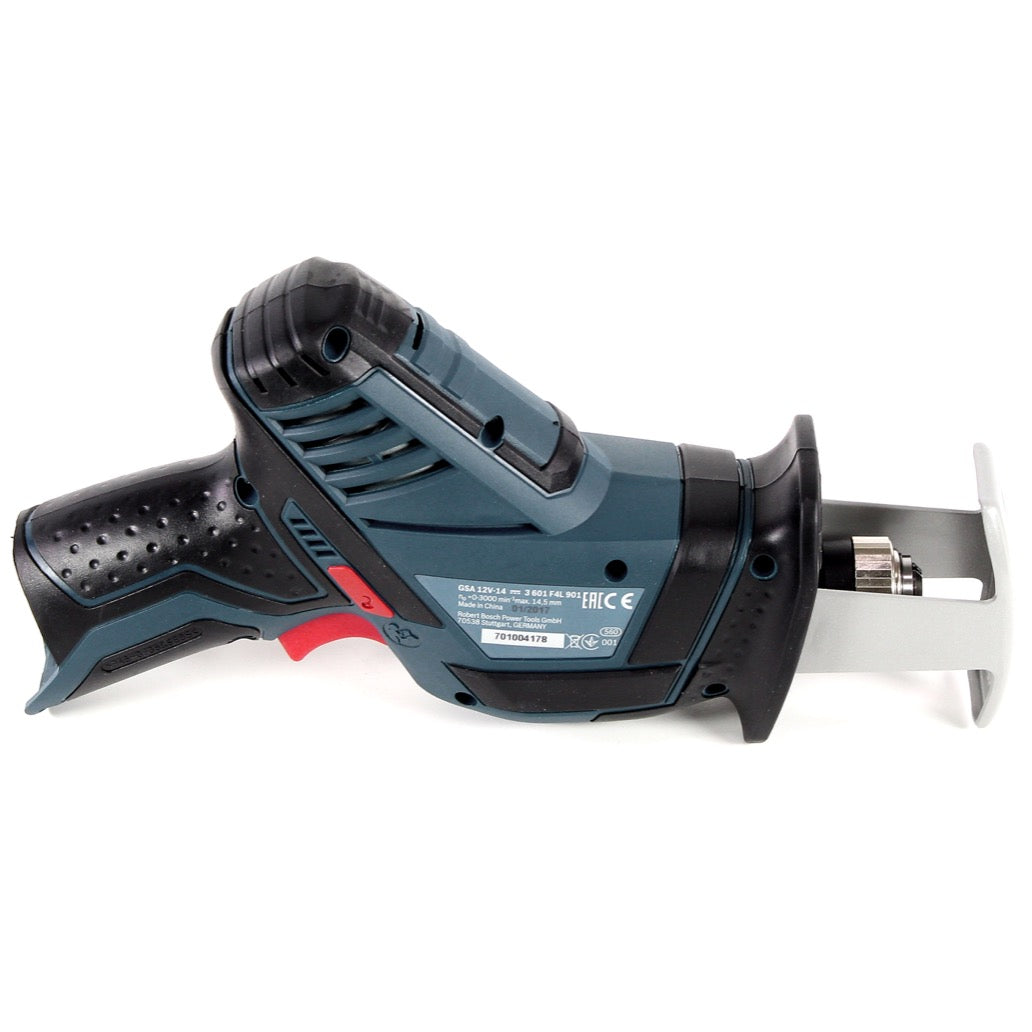 Bosch GSA 12V-14 Akku Säbelsäge 12V ( 060164L902 ) + Makita Reciprosägeblatt Set 27-tlg. + praktische Box ( P-81278 ) - ohne Akku und Ladegerät - Toolbrothers