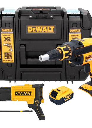 Visseuse pour cloisons sèches sans fil DeWalt DCF 620 NT 18 V 30 Nm sans balais + 1x batterie 5,0 Ah + TSTAK - sans chargeur