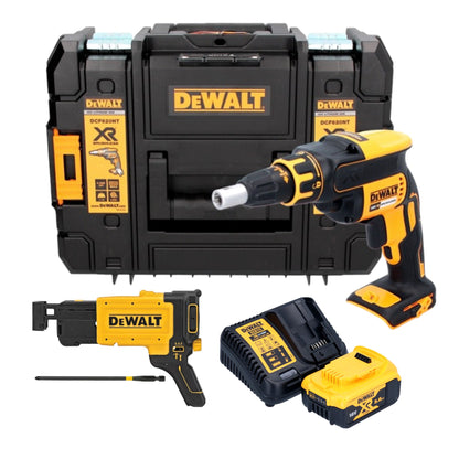 Visseuse pour cloisons sèches sans fil DeWalt DCF 620 P1T 18 V 30 Nm sans balais + 1x batterie 5,0 Ah + chargeur + TSTAK