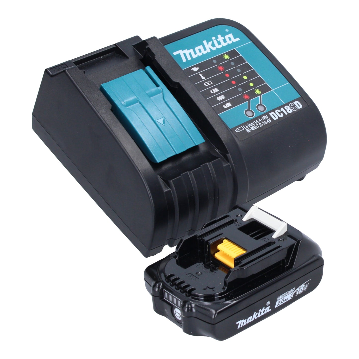 Makita DHP 482 SA1B perceuse à percussion sans fil 18 V 62 Nm noir + 1x batterie 2,0 Ah + chargeur