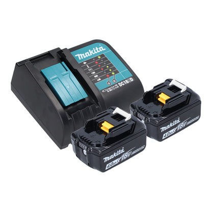 Makita DHP 482 SMB perceuse à percussion sans fil 18 V 62 Nm noir + 2x batteries 4,0 Ah + chargeur