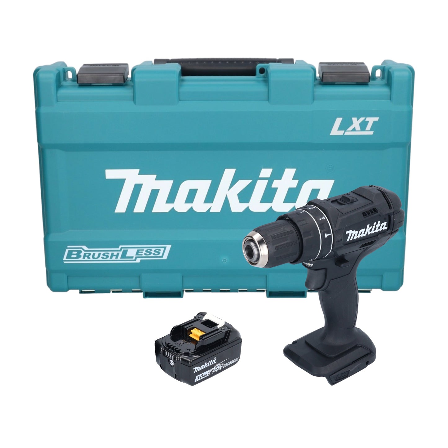 Makita DHP 482 F1KB perceuse à percussion sans fil 18 V 62 Nm noir + 1x batterie 3,0 Ah + coffret - sans chargeur