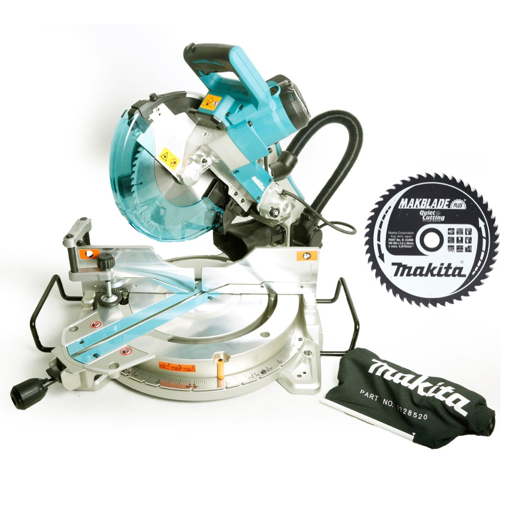 Makita LS 1019 L Kapp- und Gehrungssäge 1510W 260mm + Kreissägeblatt für Holz 260x30x48mm 48 Zähne ( B-33495 ) - Toolbrothers