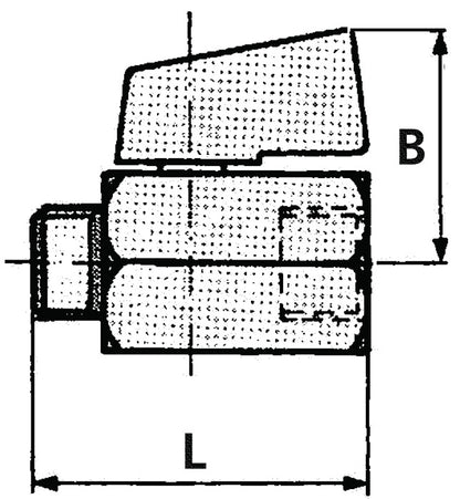 RIEGLER mini robinet à tournant sphérique VALVE LINE 6 mm 1/4 (4163000190)