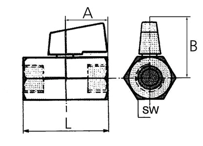 RIEGLER Mini-Kugelhahn  16,66 mm G 3/8 ″ ( 4163000276 )