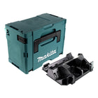 Makita MAKPAC 3 Systemkoffer ( 821551-8 ) + Einlage für 4x BL1830B BL1840B BL1850B BL1860B Akku und DC18RD Doppelladegerät ( 838258-9 ) - Toolbrothers