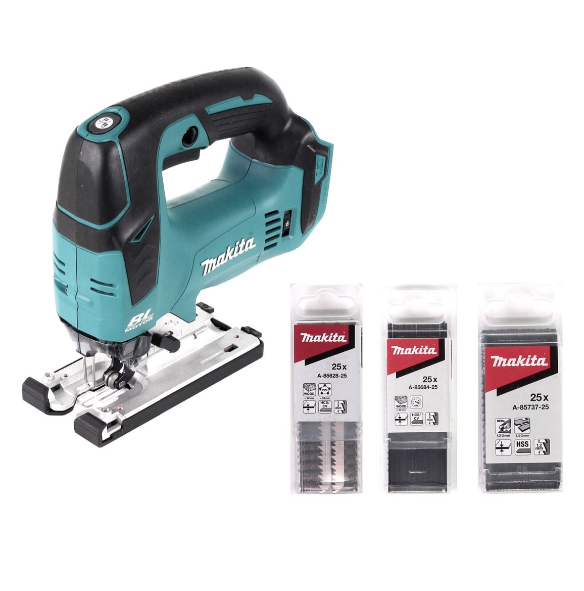 Makita DJV 182 Z Akku Pendelhubstichsäge 18V Brushless Solo + 78x Sägeblatt - ohne Akku, ohne Ladegerät - Toolbrothers