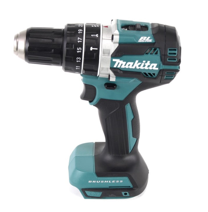 Makita DHP 484 RF1J 18 V Li-ion Akku Schlagbohrschrauber im Makpac inkl. 3,0 Ah Akku und Ladegerät + Makita B-53811 Bit & Bohrer-Set 100-teilig - Toolbrothers