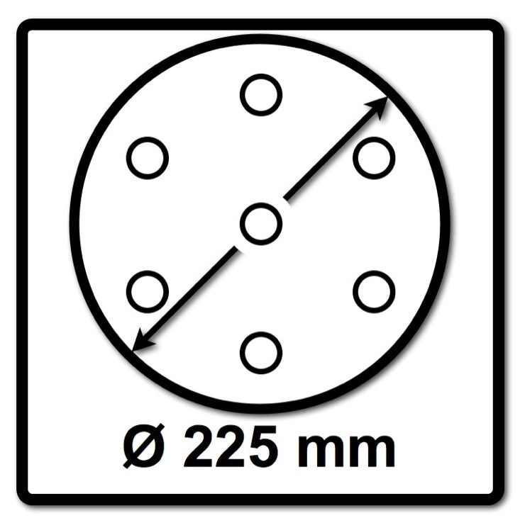 Festool Schleifscheiben STF D225 P120 GR S Granat Soft 25 Stk. ( 204223 ) - Toolbrothers