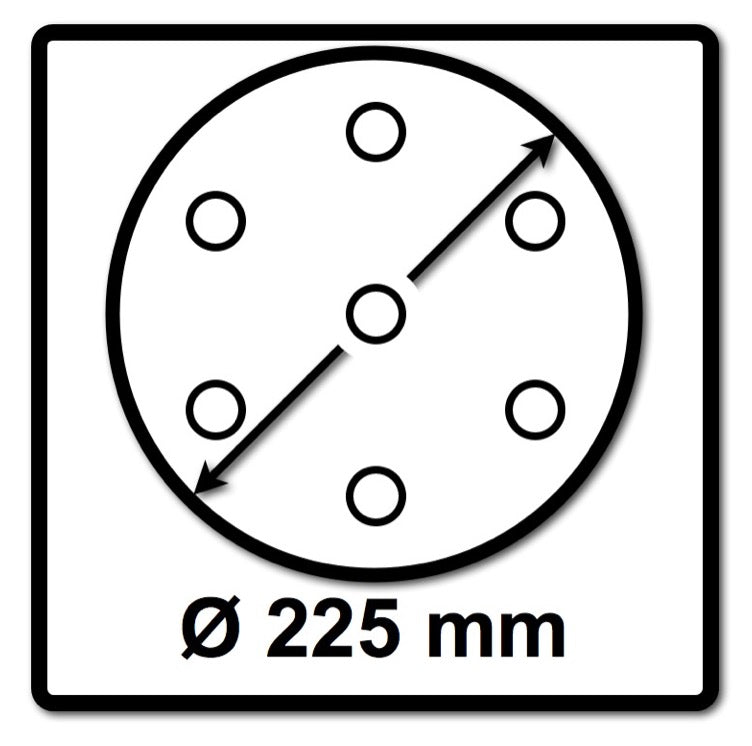 Festool Schleifscheiben STF D225 P150 GR S Granat Soft 25 Stk. ( 204224 ) - Toolbrothers