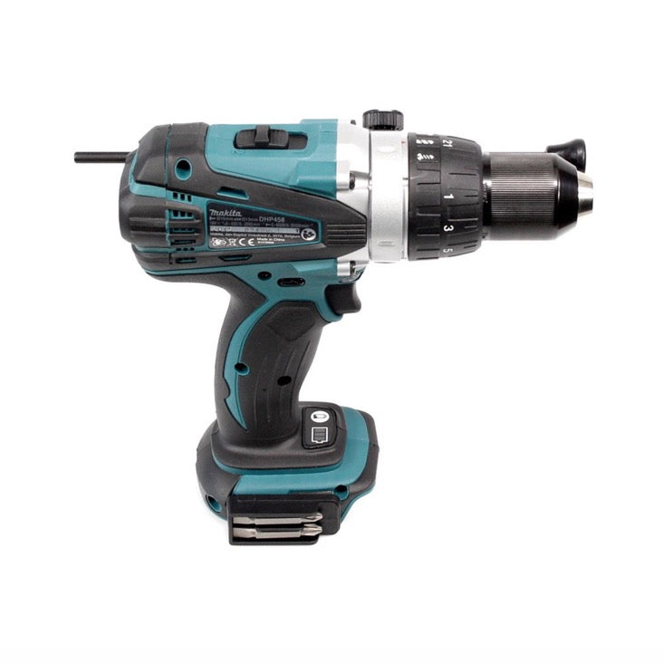 Makita DHP 458 Z Akku Schlagbohrschrauber 18V 91Nm Solo + Makita Bit & Bohrer-Set 100-teilig - Toolbrothers