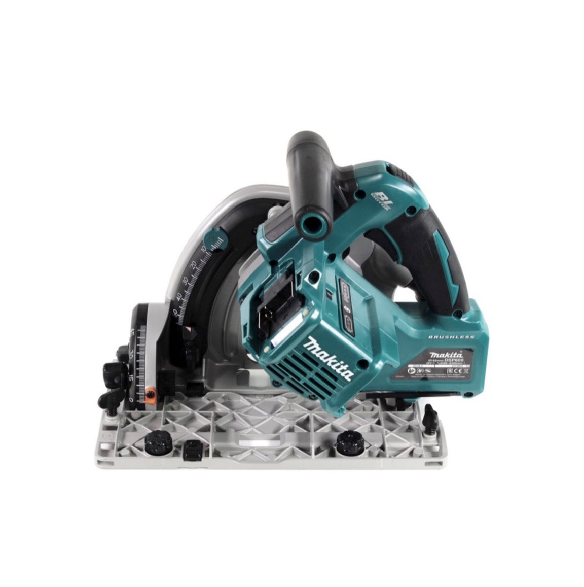 Makita DSP 600 ZJ  Akku Tauchsäge 36V (2x18V) Brushless + Führungsschiene + 2x Sägeblatt + Makpac - ohne Akku, ohne Ladegerät - Toolbrothers