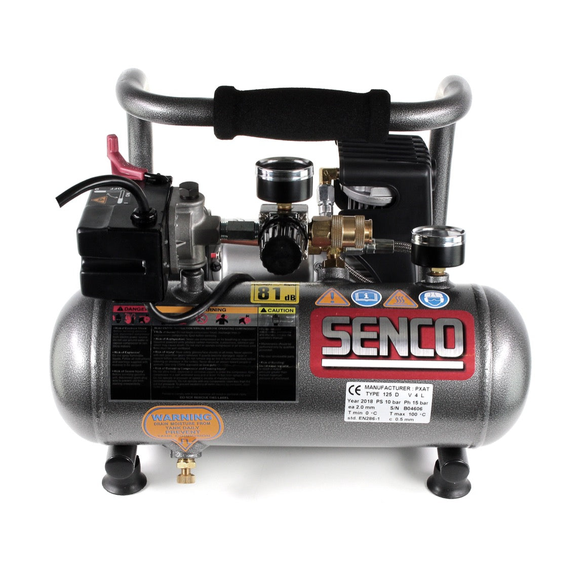 Senco PC 1010 EU Kompressor leicht und leise 3,8 Liter 8,00 Bar 20 l/min - Toolbrothers