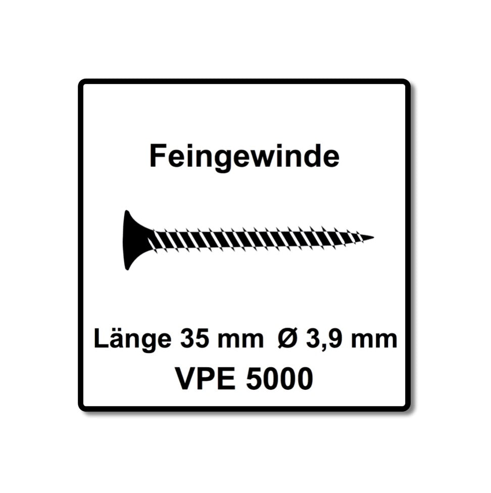 SENCO DS 5550 AC DuraSpin Magazin Schrauber 600 W ( 7T2001N ) + 5000x Feingewinde Schrauben 3,9x35 mm - Toolbrothers