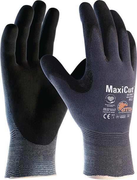 ATG gants de protection contre les coupures MaxiCut Ultra 44-3745HCT taille 6 bleu/noir (8000077714)