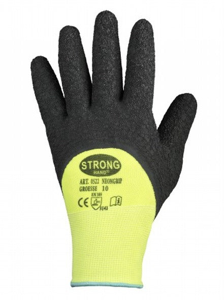 Gants STRONGHAND NEONGRIP taille 10 jaune fluo/noir (8000140723)