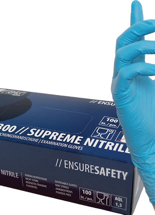 Gants jetables NITRAS SUPREME NITRILE taille L bleu (8000236474)