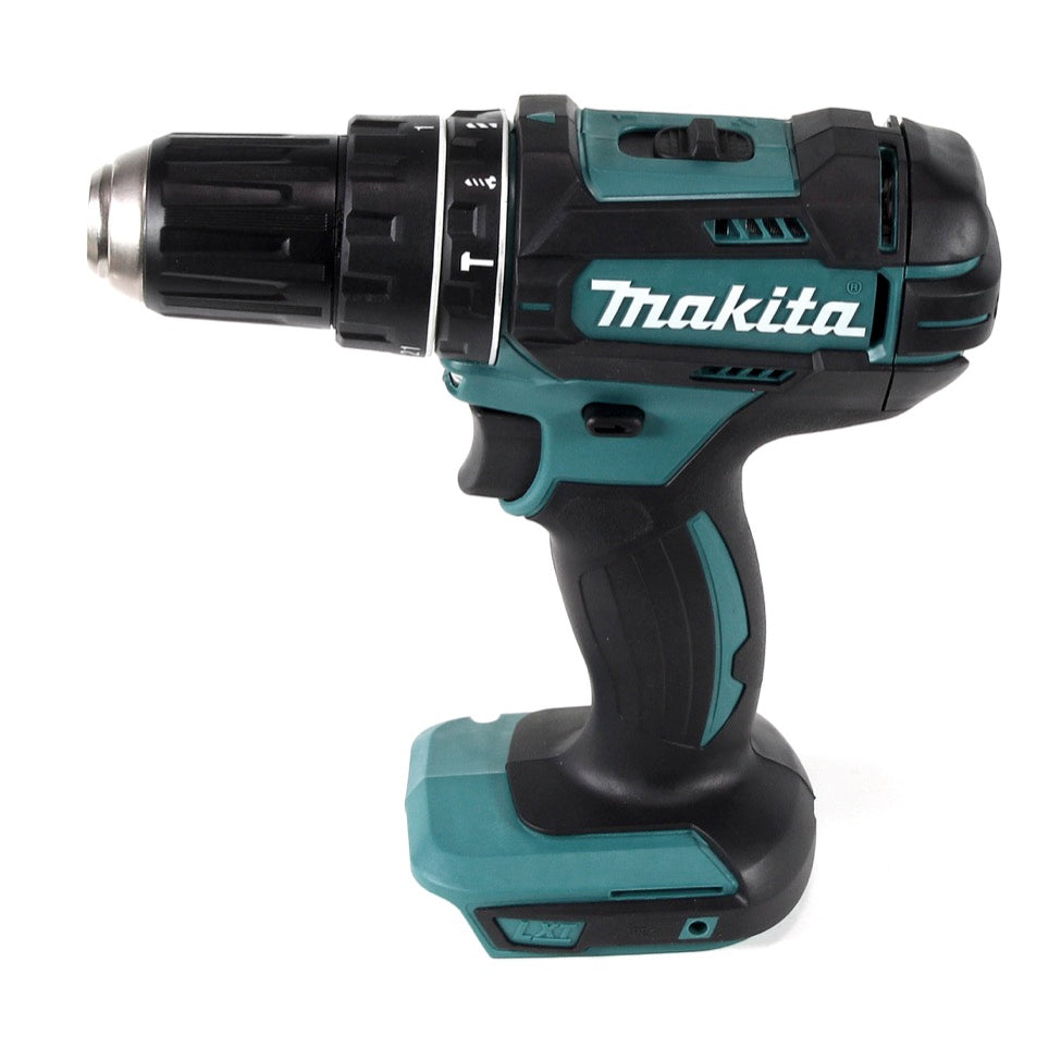 Makita DHP 482 SM1 Akku Schlagbohrschrauber 18 V 62Nm im Transportkoffer + 4,0 Ah Akku + Ladegerät + 38 tlg. Bit-Bohrer Set - Toolbrothers